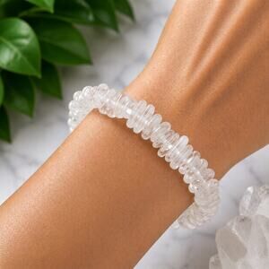 Clear Quartz Chip Bracelet